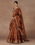 Ochre Mustard Jamawar Skirt Set