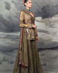 Olive Mustard Sharara Set | Baroda
