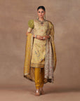 Olive Yellow Tunic Set | Muraqqa