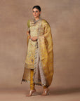 Olive Yellow Tunic Set | Muraqqa