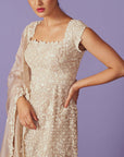 Mughal Pearl Jacket Set