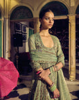 The Pakeezah Tissue Anarkali - Green