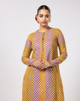 Mustard Multicolor Pant Kurta Set