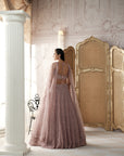 Champagne Blush Embroidered Lehenga Set