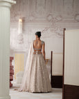 Champagne Opal Embroidered Lehenga Set