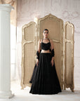 Noir Etoile Embroidered Lehenga Set