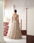 Champagne Radiance Embroidered Lehenga Set