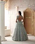 Glacial Mint Embroidered Lehenga Set