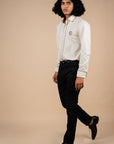 Pearl Ivory Double Piping Phoenix Shirt