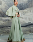 Pistachio Green Sharara Set | Baroda
