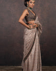 Porcelain Ivory Saree Set | Muraqqa