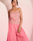 Pop Pink Corset Top & Skirt Set