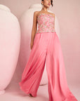 Pop Pink Corset Top & Skirt Set