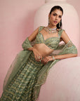 Sage Green Lehenga Set