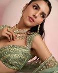 Sage Green Lehenga Set