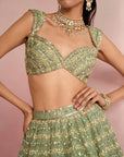 Sage Green Lehenga Set