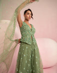 Sage Green Sharara Set