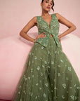 Sage Green Sharara Set