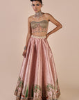 Rose Pink Corset Skirt Set
