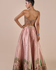 Rose Pink Corset Skirt Set