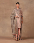 Rose Pink Chevron Tunic Set | Muraqqa