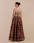 Rust Orange Skirt Set