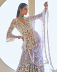 Mauve Pearl Sharara Set
