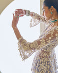 Mauve Pearl Sharara Set - Ready to Ship