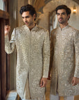 Antique Gold Sherwani Set