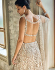 Ash Grey & Silver Skirt Set