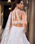 Ivory Floral Lehenga Set - Ready to Ship