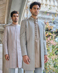 Sage Green Open Jacket Set