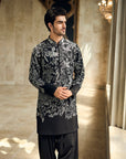 Black & Silver Kurta Set