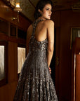 Gun Metal Sequin Gown