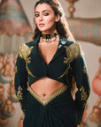 The Paan Petha Cropped Blazer Set