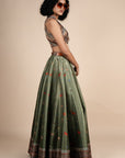 Sage Green Skirt Set