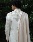 Wisteria White Sherwani Set