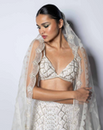 Embellished Lehenga with Blouse & Dupatta - Ready to Ship