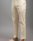 Ivory Silk Embroidered Kurta Set - Ready to Ship