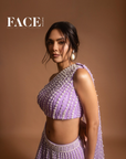 Lilac One Shoulder Lehenga Set - Ready to Ship