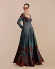 Cerulean Blue Anarkali