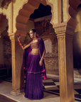 The Ghagri Skirt Set - Purple
