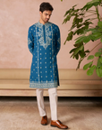 Teal Blue Kurta Set - Ready to Ship