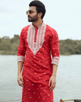 Lotus Booti Kurta Set - Ready to Ship