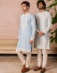 Aqua Blue Kurta Set - Ready to Ship