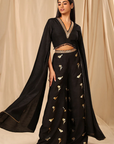 Black Vintage Fiona Palazzo Set - Ready to Ship