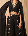 Black Vintage Fiona Palazzo Set - Ready to Ship