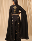 Black Vintage Fiona Palazzo Set - Ready to Ship