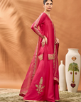 Pink Trikone Sharara Set - Ready to Ship