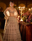 Ruby & Emerald Pearl Lehenga Set